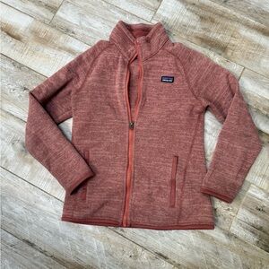 Patagonia Kids' Maroon Full-Zip Fleece Jacket